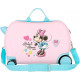 TROLLEY DA VIAGGIO CAVALCABILE 4 RUOTE ABS DISNEY MINNIE IMAGINE 31X45X20CM VALIGIA DA CABINA RIGIDA LEGGERA C/TRACOLLA