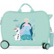 TROLLEY CAVALCABILE ABS 4 RUOTE FROZEN FIND YOUR DESTINY TURCHESE DISNEY 31X45X20CM CON TRACOLLA VALIGIA DA CABINA