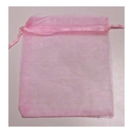 SACCHETTI ORGANZA COLORE 3 ROSA MISURA 15X8,5CM.CON TIRANTE