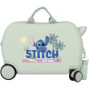 TROLLEY CAVALCABILE 4 RUOTE ABS DISNEY STITCH JUST CHILL MENTA 31X45X20CM VALIGIA DA CABINA RIGIDA LEGGERA CON TRACOLLA