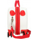 TROLLEY CAVALCABILE4 RUOTE ABS MICKEY RED WITHE DISNEY ORIGINAL 31X45X20CM VALIGIA TOPOLINO BAGAGLIO DA CABINA