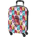 TAYLOR SWIFT CELEBRITY ICONS TROLLEY DA VIAGGIO ABS 4 DOPPIE RUOTE 55X35X20CM VALIGIA BAGAGLIO DA CABINA CHIUSURE A COMB