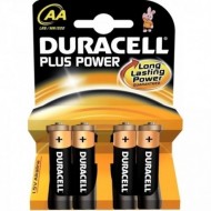 BLISTER 4 BATTERIE DURACELL PLUS POWER AA LR6/MN1500