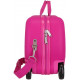 TROLLEY CAVALCABILE 4 RUOTE ABS DISNEY STITCH IN THE MOON FUCSIA31X45X20CM VALIGIA DA CABINA RIGIDA LEGGERA CON TRACOLLA