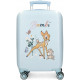 TROLLEY DA VIAGGIO DISNEY BAMBY BEFORE THE BLOOM CELESTE VALIGIA ABS 4RUOTE 33X50X20CM DA CABINA CHIUSURE A COMBINAZIONI