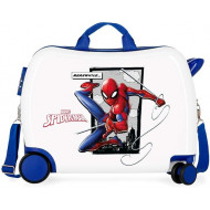 TROLLEY DA VIAGGIO CAVALCABILE ABS 4 RUOTE SPIDER MAN ACTION MARVEL 31X45X20CM CON TRACOLLA VALIGIA DA CABINA UOMO RAGNO