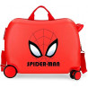 TROLLEY DA VIAGGIO CAVALCABILE ABS 4RUOTE SPIDER MAN AUTHENTIC MARVEL 31X45X20CM C/TRACOLLA VALIGIA DA CABINA UOMO RAGNO