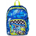 ZAINO SCUOLA ORGANIZZATO EVER SKATE BOY SJ GANG ZAINO DOPPIO SCOMPARTO 30X42X23CM TASCA P/BORRACCIA SEVEN JUNIOR ITALY