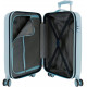 TROLLEY DA VIAGGIO FROZEN2 DISNEY TURCHESE VALIGIA ABS 4RUOTE 34X55X20CM BAGAGLIO A MANO CABINA 2CHIUSURE A COMBINAZIONI