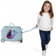 TROLLEY CAVALCABILE ABS 4 RUOTE FROZEN 2 IS MAGICAL DISNEY 31X45X20CM CON TRACOLLA VALIGIA CELESTE DA CABINA 2 CHIUSURE