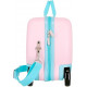 TROLLEY CAVALCABILE 4 RUOTE ABS DISNEY MINNIE PLAY ALL DAY 31X45X20CM VALIGIA BIANCA DA CABINA RIGIDA LEGGERA C/TRACOLLA