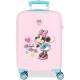 TROLLEY DA VIAGGIO MINNIE DISNEY ROSA VALIGIA ABS 4RUOTE 33X50X20CM BAGAGLIO A MANO DA CABINA 2 CHIUSURE A COMBINAZIONI