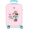 TROLLEY DA VIAGGIO MINNIE DISNEY ROSA VALIGIA ABS 4RUOTE 33X50X20CM BAGAGLIO A MANO DA CABINA 2 CHIUSURE A COMBINAZIONI