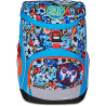 ZAINO SCUOLA SJ GANG UPDOWN SOFT GRS SJ GANG TINYPATCH BOY 28X41X15+7CM ERGONOMICS SEVEN JUNIOR ITALY