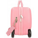 TROLLEY DA VIAGGIO CAVALCABILE ABS 4 RUOTE PRINCESS LA SIRENETTA DISNEY 50X38X20CM CON TRACOLLA VALIGIA ROSA DA CABINA
