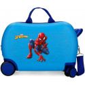 TROLLEY DA VIAGGIO CAVALCABILE ABS 4 RUOTE SPIDER MAN VIGIL MARVEL 31X45X20CM CON TRACOLLA VALIGIA DA CABINA UOMO RAGNO