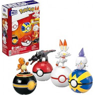 MEGA POKÉMON SQUADRA DI TIPO FUOCO PER ALLENATORE PRINCIPIANTE SET DA COSTRUIRE CON 105 PEZZI INCLUDE SALANDIT LITWICK