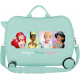 TROLLEY DA VIAGGIO CAVALCABILE ABS 4 RUOTE PRINCESS DISNEY CREATE EXP 50X38X20CM TURCHESE CON TRACOLLA VALIGIA DA CABINA