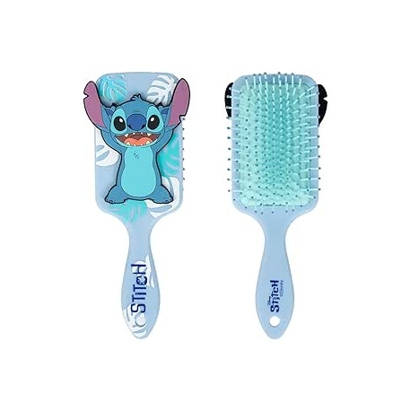 SPAZZOLA PER CAPELLI STITCH 3D DISNEY CLASSICS ORIGINAL SPAZZOLINA RETTANGOLARE 20CM AZZURRA OFFICIAL PRODUCT