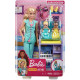 BARBIE YOU CAN BE ANYTHING BAMBOLINA DOTTORESSA BARBIE CAPELLI BIONDI+2 MINI BAMBOLE NEONATI+ACCESSORI DA MEDICO.MATTEL