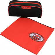 SET BEAUTY CASE DA VIAGGIO+TELO SPORT MICROFIBRA AC MILAN OFFICIAL PRODUCT 50X100CM UTILE PER PISCINA E PALESTRA