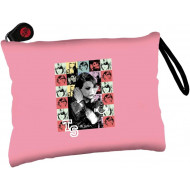 TAYLOR SWIFT CELEBRITY ICONS POCHETTE CON ZIP E MANIGLIA BUSTINA PORTATUTTO SCUOLA E DA VIAGGIO 27X15CM MARTINCART ITALY
