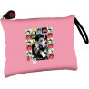 TAYLOR SWIFT CELEBRITY ICONS POCHETTE CON ZIP E MANIGLIA BUSTINA PORTATUTTO SCUOLA E DA VIAGGIO 27X15CM MARTINCART ITALY