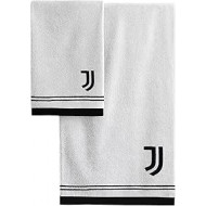 SET SPUGNA 2 PEZZI FC JUVENTUS 1 ASCIUGAMANO 60X100CM + 1 OSPITE 40X60CM 100%COTONE PRODOTTO UFFICIALE HERMET ITALY