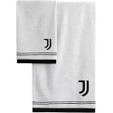 SET SPUGNA 2 PEZZI FC JUVENTUS 1 ASCIUGAMANO 60X100CM + 1 OSPITE 40X60CM 100%COTONE PRODOTTO UFFICIALE HERMET ITALY