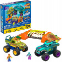 MEGA HOT WHEELS MONSTER TRUCKS PERCORSO SFASCIACARROZZE MEGAWREX SCONTRA E SCHIANTA SET DA COSTRUZIONE 332+2VEICOLI