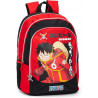 ZAINO SCUOLA ORGANIZZATO ONE PIECE 43HX32X23CM 3 ZIP 3 SCOMPARTI SPALLACCI REGOLABILI E IMBOTTITI PANINI SCUOLA ITALY