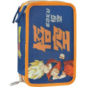 ASTUCCIO CORREDO SCUOLA 3 ZIP A LIBRO DRAGONBALL SUPER CONTENUTO 44PZ PASTELLI GIOTTO + ACCESSORI PANINI SCUOLA ITALY