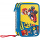 ASTUCCIO SCUOLA 3 ZIP A LIBRO MARIOKART45PZ PENNE CANCEL COLORI GIOTTO+ACCESSORI SUPERMARIO NINTENDO PANINI SCUOLA ITALY