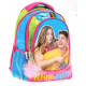 NINNA E MATTI ZAINO SCUOLA POM POM ZAINETTO ORGANIZZATO 32X21X42CM 3 ZIP MULTICOLOLOR FUCSIA MULTICOLOR MARICART ITALY
