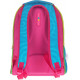 NINNA E MATTI ZAINO SCUOLA POM POM ZAINETTO ORGANIZZATO 32X21X42CM 3 ZIP MULTICOLOLOR FUCSIA MULTICOLOR MARICART ITALY