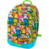 ZAINO DREAM CROSS LIME ORGANIZZATO SCUOLA STUMBLE GUYS 39X23X44CM 3 ZIP 38L 3 SCOMPARTI OFFICIAL PRODUCT TINTA UNITA