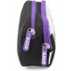 ASTUCCIO PORTATUTTO 2 ZIP 2 SCOMPARTI SCUOLA E DA VIAGGIO OCTOPUS NERO BIANCO E VIOLA 22X6X14CM GIOCHI PREZIOSI ITALY