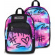 SEVEN ZAINO SCUOLA DUAL DETACH DOPPIO SCOMPARTO 1 STACCABILE ZAINO MULTICOLOR GIRL 30X44X24CM 32L TASCHE PC E BORRACCIA