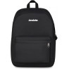 ZAINO SCUOLA INVICTA CARLSON NERO PLAIN GRS BACKPACK 42X30X18CM 1ZIP MONOSCOMPARTO TASCA PC GARANZIA 4 ANNI SEVEN ITALY