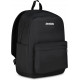 ZAINO SCUOLA INVICTA CARLSON NERO PLAIN GRS BACKPACK 42X30X18CM 1ZIP MONOSCOMPARTO TASCA PC GARANZIA 4 ANNI SEVEN ITALY