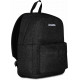 ZAINO SCUOLA INVICTA CARLSON NERO SCINTILLANTE GRS SHINE 42X30X18CM 1 ZIP MONOSCOMPARTO + TASCA PORTA PC SEVEN ITALY