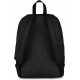 ZAINO SCUOLA INVICTA CARLSON NERO SCINTILLANTE GRS SHINE 42X30X18CM 1 ZIP MONOSCOMPARTO + TASCA PORTA PC SEVEN ITALY