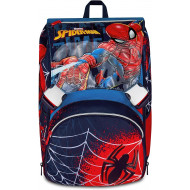 ZAINO SCUOLA ESTENSIBILE SPIDER MAN HANG TIME MARVEL 27X41X22CM ZAINO UOMO RAGNO ORIGINAL BLUE RED SEVEN ITALY