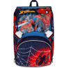 ZAINO SCUOLA ESTENSIBILE SPIDER MAN HANG TIME MARVEL 27X41X22CM ZAINO UOMO RAGNO ORIGINAL BLUE RED SEVEN ITALY