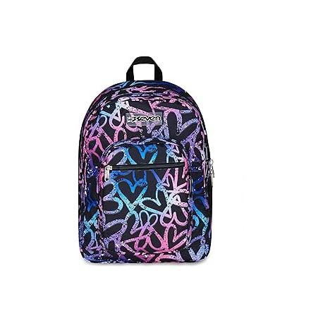 SEVEN ZAINO SCUOLA FREETHINK MULTICOLORE DOPPIO SCOMPARTO CON TASCA PER PC E TASCA PER BORRACCIA 34LT SEVEN ITALY