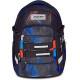 SEVEN ZAINO SCUOLA ERGONOMICO UPDOWN TWISCE NERO BLU CON SCHIENALE E SPALLACCI REGOLABILI 30X44X24CM TASCA PER BORRACCIA