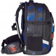 SEVEN ZAINO SCUOLA ERGONOMICO UPDOWN TWISCE NERO BLU CON SCHIENALE E SPALLACCI REGOLABILI 30X44X24CM TASCA PER BORRACCIA