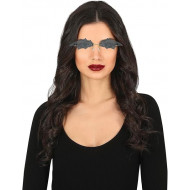 OCCHIALI A FORMA DI PIPISTRELLO OCCHIALINI SCURI DA VAMPIRO PER TRAVESTIMENTI DI CARNEVALE HALLOWEEN E PARTY HORROR