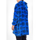 PONCHO IN PILE FC INTERNAZIONALE TG.U MANTELLO CON CAPPUCCIO E MANICHE PER ADULTI 100% POLIESTERE OFFICIAL PRODUCT HERME