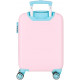 TROLLEY ABS 4 RUOTE MINNIE ALL MY LOVE ROSA BLU DISNEY 37X55X20CM VALIGIA BAGAGLIO A MANO DOPPIA CHIUSURA A COMBINAZIONI